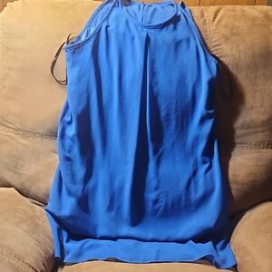 Women's Blue Halter Dress